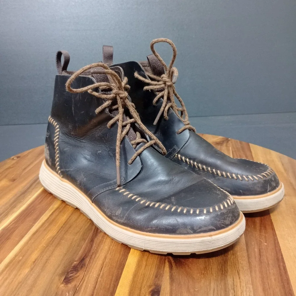 Chaco Men's Dixon High Hiking Boots Leather‎ Waterproof Java Brown Size 12